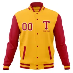 Full-Snap Letterman Varsity Baseball Jacket 69