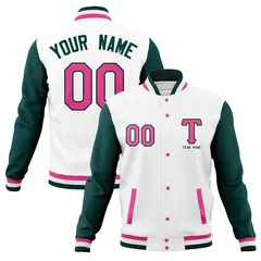 Full-Snap Letterman Varsity Baseball Jacket 73