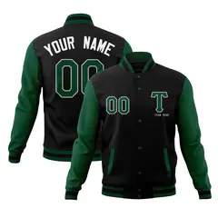 Full-Snap Letterman Varsity Baseball Jacket 9