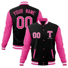 Full-Snap Letterman Varsity Baseball Jacket 1