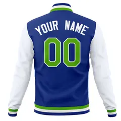 Full-Snap Letterman Varsity Baseball Jacket 23