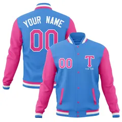 Full-Snap Letterman Varsity Baseball Jacket 26