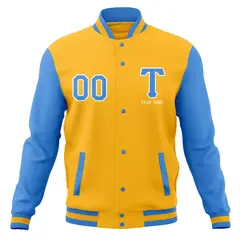 Full-Snap Letterman Varsity Baseball Jacket 38