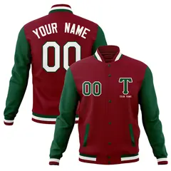 Full-Snap Letterman Varsity Baseball Jacket 42