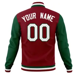 Full-Snap Letterman Varsity Baseball Jacket 47
