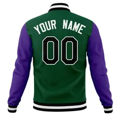Full-Snap Letterman Varsity Baseball Jacket 55