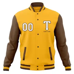 Full-Snap Letterman Varsity Baseball Jacket 70