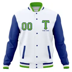 Full-Snap Letterman Varsity Baseball Jacket 78