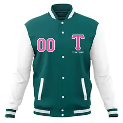 Full-Snap Stitched Letterman Varsity Baseball Jacket 29