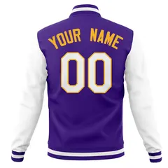 Full-Snap Stitched Letterman Varsity Baseball Jacket 38