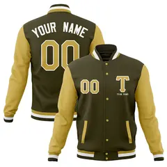 Full-Snap Stitched Letterman Varsity Baseball Jacket 49