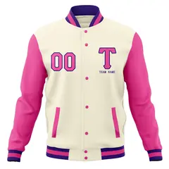 Full-Snap Stitched Letterman Varsity Baseball Jacket 5