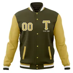 Full-Snap Stitched Letterman Varsity Baseball Jacket 53