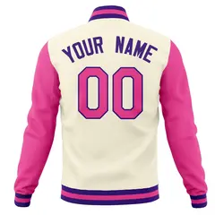 Full-Snap Stitched Letterman Varsity Baseball Jacket 6