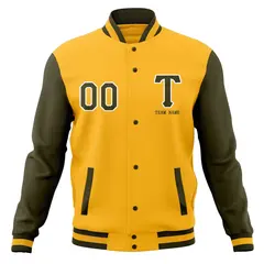 Full-Snap Stitched Letterman Varsity Baseball Jacket 61