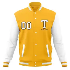Full-Snap Stitched Letterman Varsity Baseball Jacket 69
