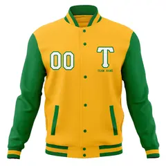 Full-Snap Stitched Letterman Varsity Baseball Jacket 77
