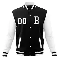 Full-Snap Stitched Varsity Letterman Baseball Jacket 13
