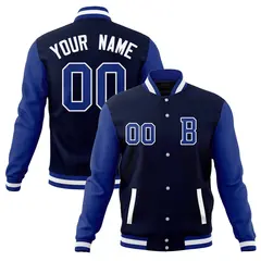 Full-Snap Stitched Varsity Letterman Baseball Jacket 17