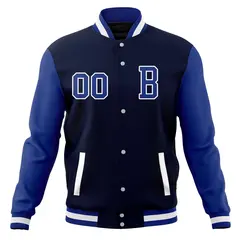Full-Snap Stitched Varsity Letterman Baseball Jacket 21