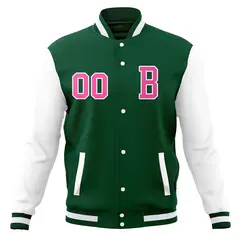 Full-Snap Stitched Varsity Letterman Baseball Jacket 29