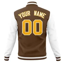 Full-Snap Stitched Varsity Letterman Baseball Jacket 38