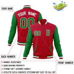 Full-Snap Stitched Varsity Letterman Baseball Jacket 44