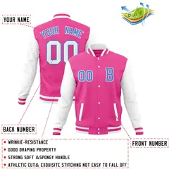 Full-Snap Stitched Varsity Letterman Baseball Jacket 60