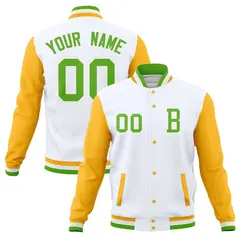 Full-Snap Stitched Varsity Letterman Baseball Jacket 73