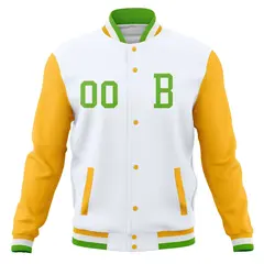 Full-Snap Stitched Varsity Letterman Baseball Jacket 77