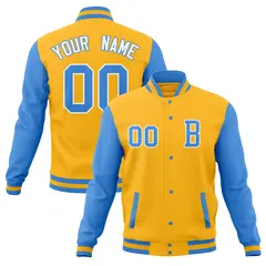 Full-Snap Stitched Varsity Letterman Baseball Jacket 33