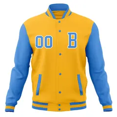Full-Snap Stitched Varsity Letterman Baseball Jacket 37