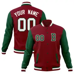 Full-Snap Stitched Varsity Letterman Baseball Jacket 41