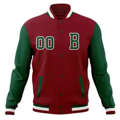 Full-Snap Stitched Varsity Letterman Baseball Jacket 45