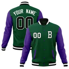 Full-Snap Stitched Varsity Letterman Baseball Jacket 49