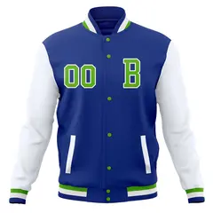Full-Snap Stitched Varsity Letterman Baseball Jacket 5
