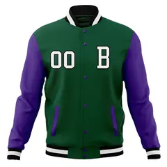 Full-Snap Stitched Varsity Letterman Baseball Jacket 53