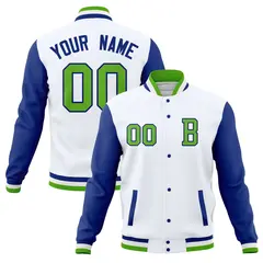 Full-Snap Stitched Varsity Letterman Baseball Jacket 73