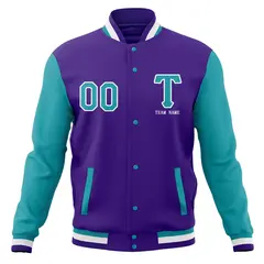 Full-Snap Stitched Varsity Letterman Baseball Jacket Coats 29