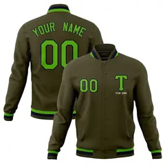 Full-Snap Stitched Varsity Letterman Baseball Jacket Coats 41
