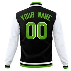 Full-Snap Stitched Varsity Letterman Baseball Jacket Coats 6