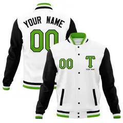 Full-Snap Stitched Varsity Letterman Baseball Jacket Coats 73