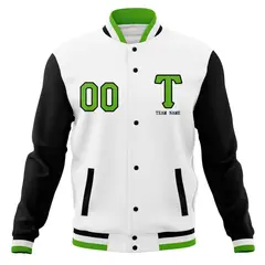 Full-Snap Stitched Varsity Letterman Baseball Jacket Coats 77
