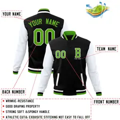 Full-Snap Stitched Varsity Letterman Jacket 12
