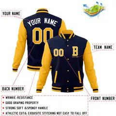 Full-Snap Stitched Varsity Letterman Jacket 20
