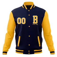 Full-Snap Stitched Varsity Letterman Jacket 21