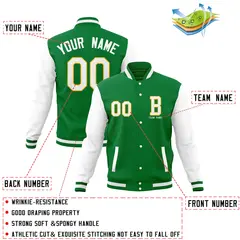 Full-Snap Stitched Varsity Letterman Jacket 28