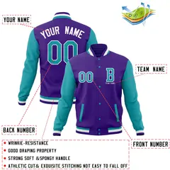 Full-Snap Stitched Varsity Letterman Jacket 36