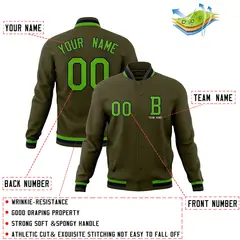 Full-Snap Stitched Varsity Letterman Jacket 52