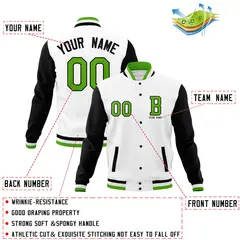 Full-Snap Stitched Varsity Letterman Jacket 76